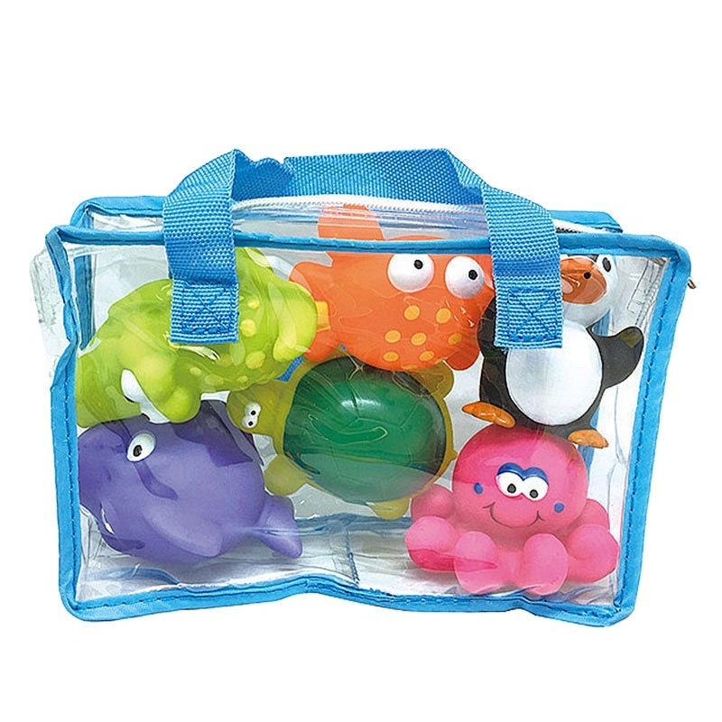 bath the baby toy small animal shower bath toy with rubber PVC small animal kids gift promotional shower bath toy figures for kids OEM wholesale bath toys