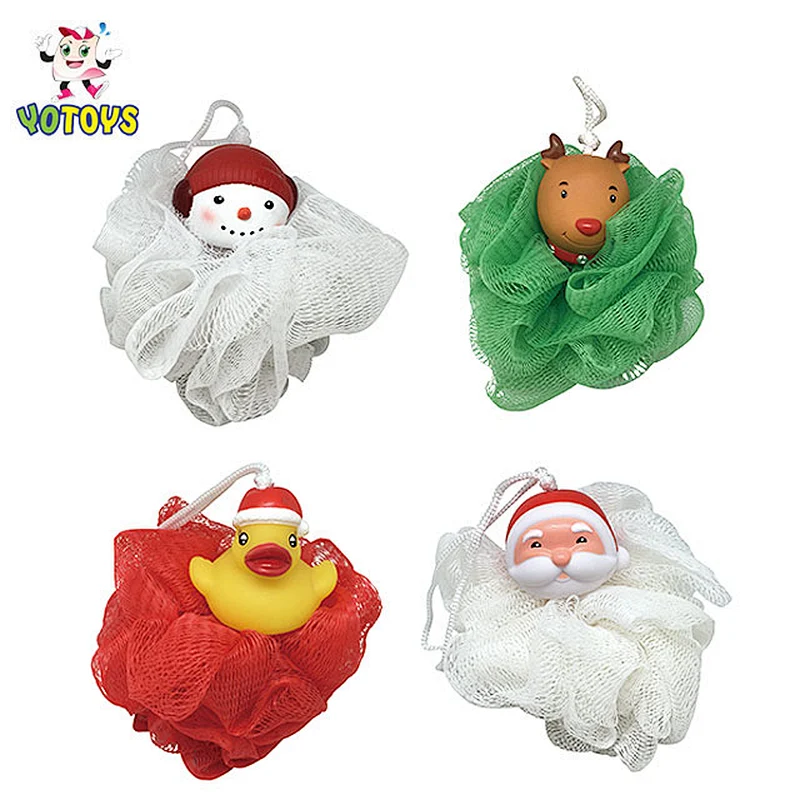 Wholesale Holiday Mesh Bath Sponge | Kids Bath Shower Gifts for holiday gifts and OEM wholesale orders