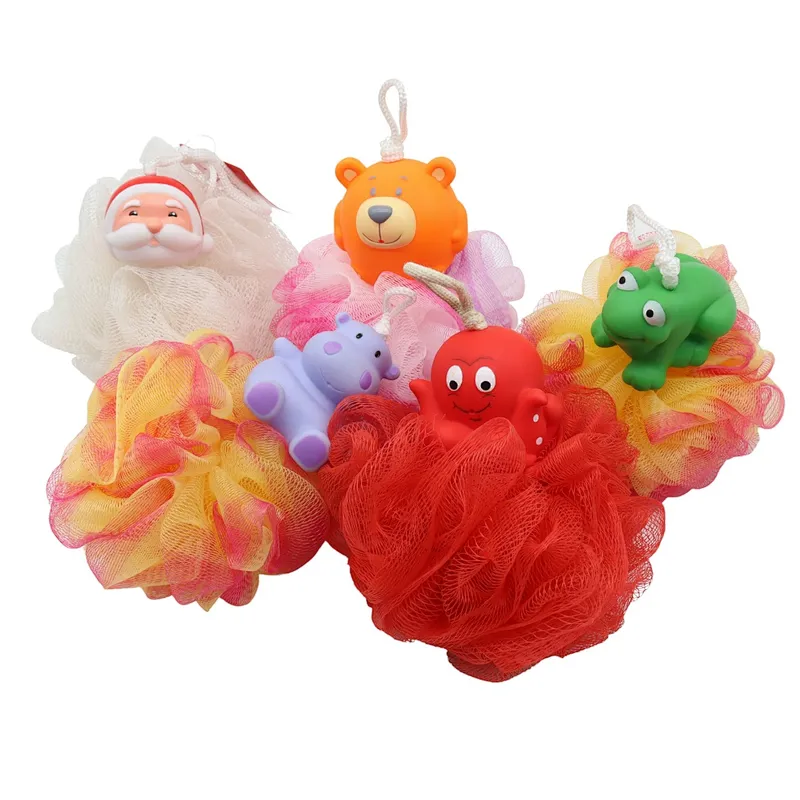 Wholesale Holiday Mesh Bath Sponge | Kids Bath Shower Gifts for holiday gifts and OEM wholesale orders