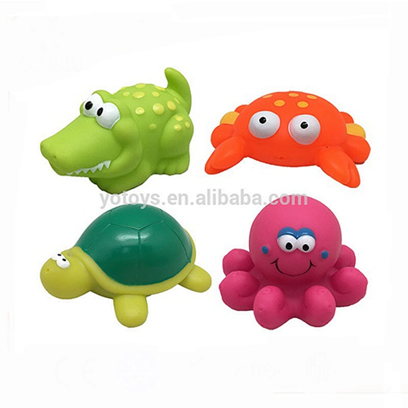 bathtub turtle toy turtle crocodile ocean bath toy set with crocodile, turtle and ocean bath toy figures for kids OEM wholesale bath toys