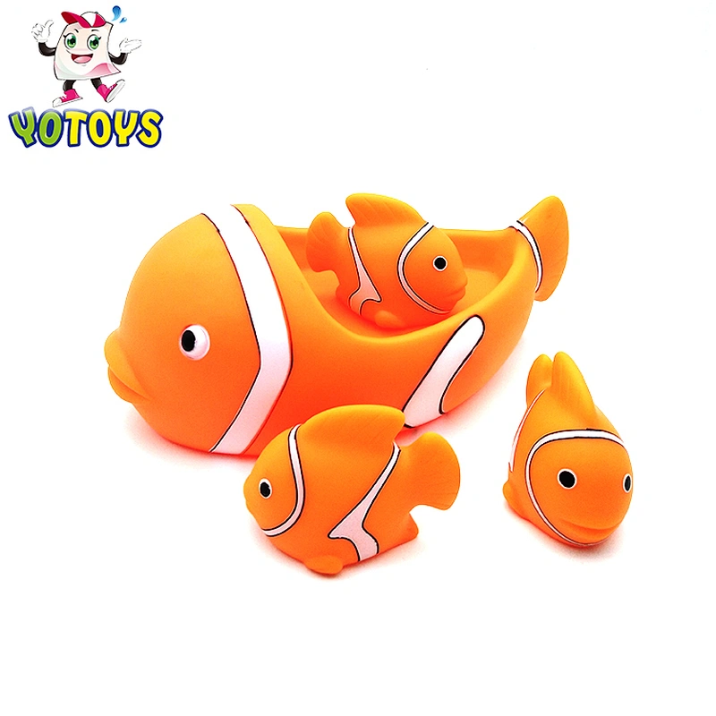 bathtub fish toy set Nemo fish floating bath toy set with Nemo fish and floating fish baby bath toy figures for kids OEM wholesale bath toys