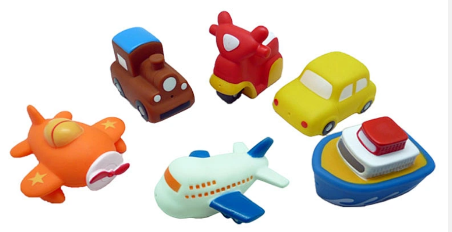 bathtub toys airplane car bathtub toy set with small airplane and car figures for kids OEM wholesale bath toys