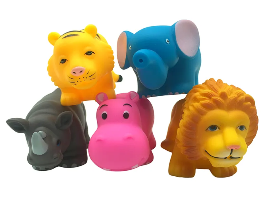 soft bath toys soft jungle zoo bath toy set with jungle zoo animal figures for kids OEM wholesale bath toys