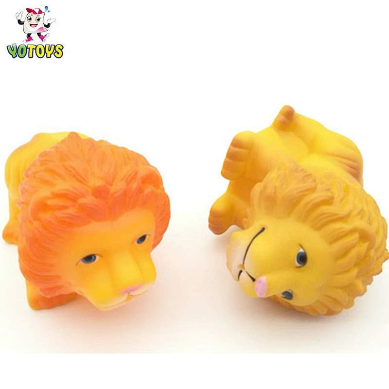 Wholesale Lion Animal Bath Toys | Soft PVC Animal Toys for babies toddlers and OEM wholesale bath toy orders