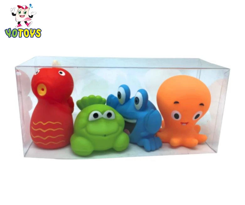 baby bath squirts toys bath squirtee animal set with eco-friendly animal bath squirtee figures for kids OEM wholesale bath toys