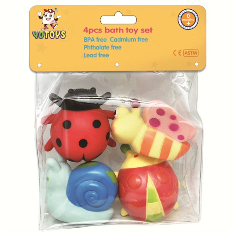 baby bath toys wholesale baby PVC vinyl bath toy set with cute baby PVC vinyl toy figures for kids OEM wholesale bath toys