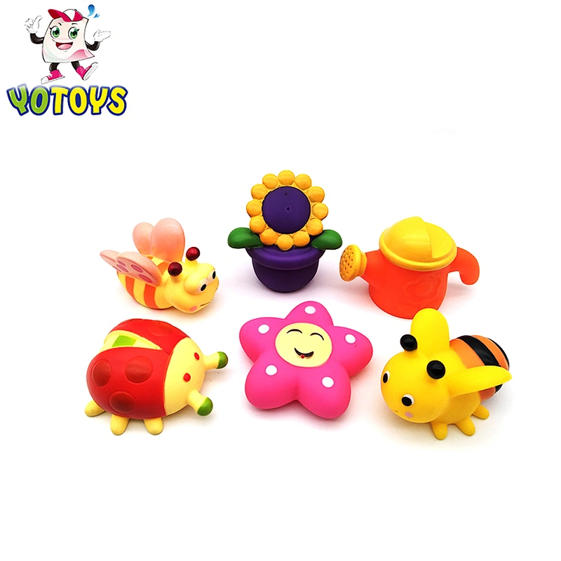 baby bath squirter toys custom soft squirter set with bright color soft squirter figures for kids OEM wholesale bath toys