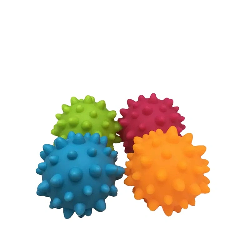 baby bath toys 3 months soft rubber massage ball bath toy with soft rubber vinyl ball, play ball and massage ball bath toy set for kids OEM wholesale bath toys