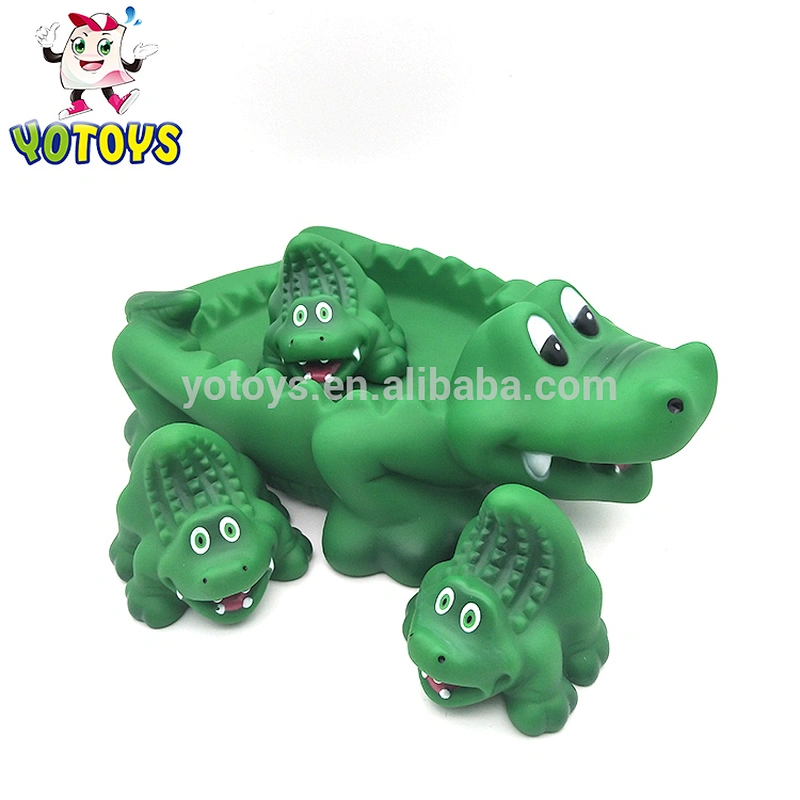 baby toys bath wild animal toy set set with plastic elephant and crocodile family wild animal figures for kids OEM wholesale bath toys