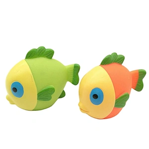 baby bath time toys clownfish water squirter bath toy with small plastic rubber clownfish sea animal bath time toy figures for kids OEM wholesale bath toys