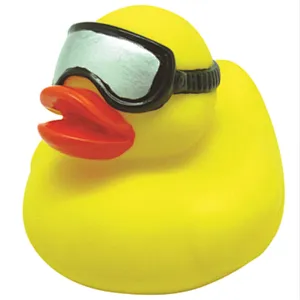 Custom Glitter Rubber Duck Bath Toys | Sunglasses PVC Ducks for babies toddlers and OEM wholesale bath toy orders