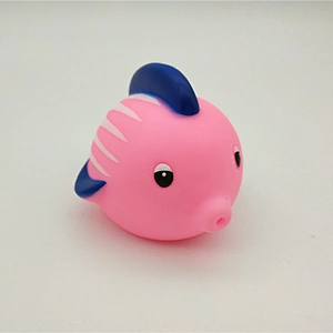 Pink fish squirting bath toy for babies and toddlers
