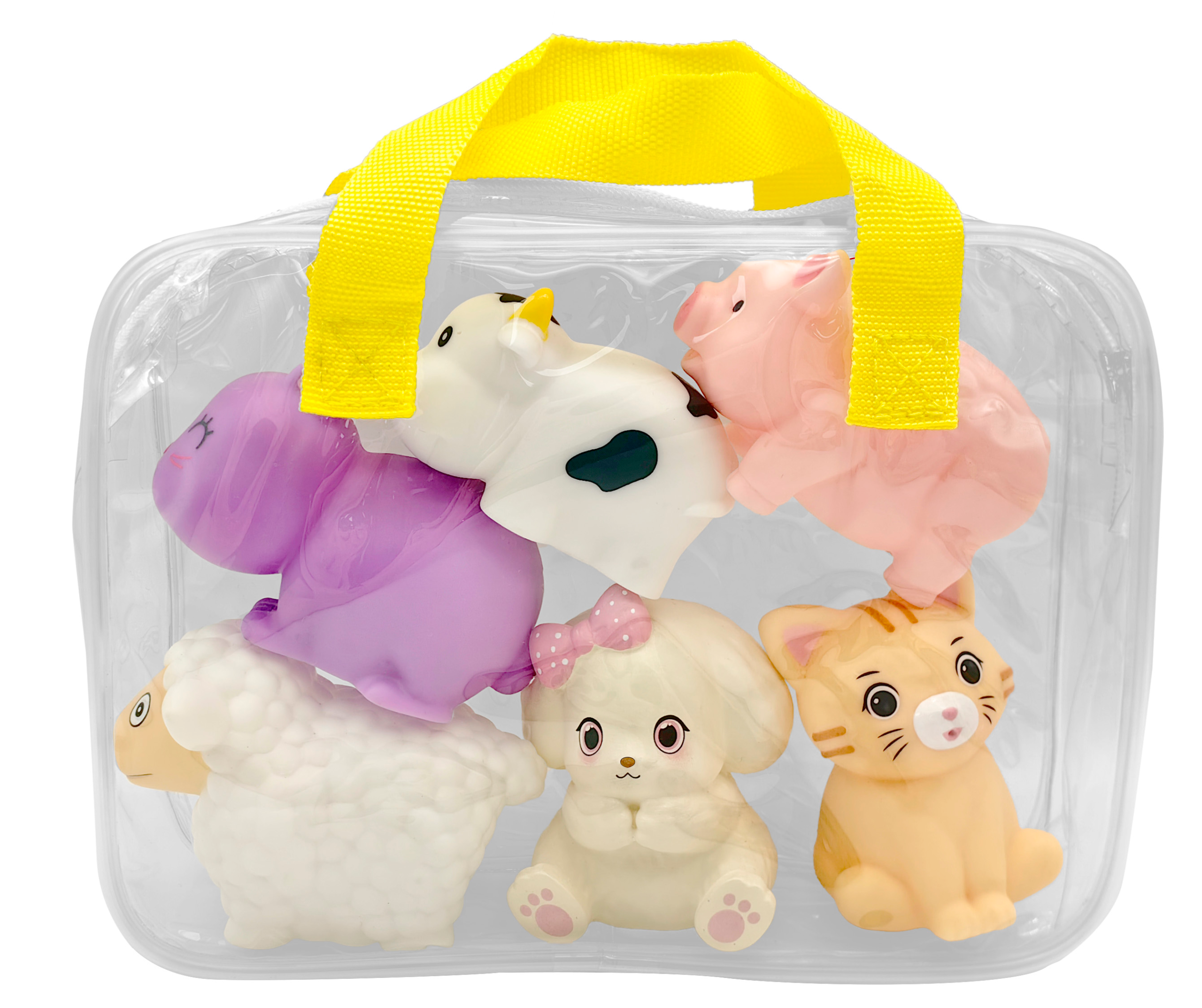 Soft Vinyl Bath Toys Set Baby Water Squirter Toys for Toddlers main image - soft vinyl bath toys OEM factory (YOTOYS)