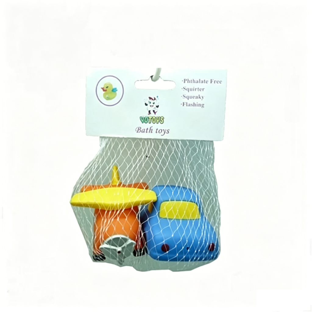 baby educational bath toys educational vehicle bath toy set with colorful car and vehicle bath toy figures for kids OEM wholesale bath toys