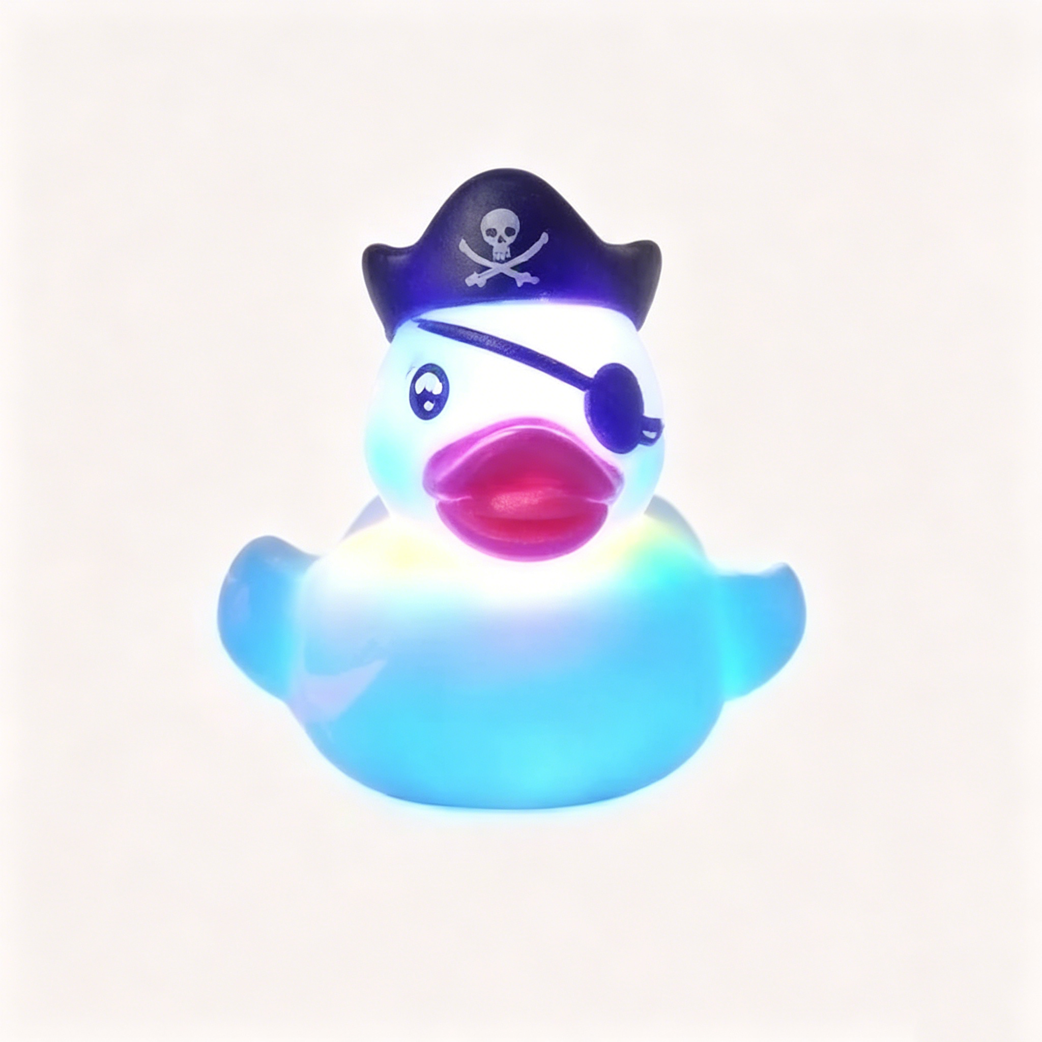 Light Up Rubber Duck Bath Toy Pirate Duck OEM OEM wholesale baby bath toy manufacturer