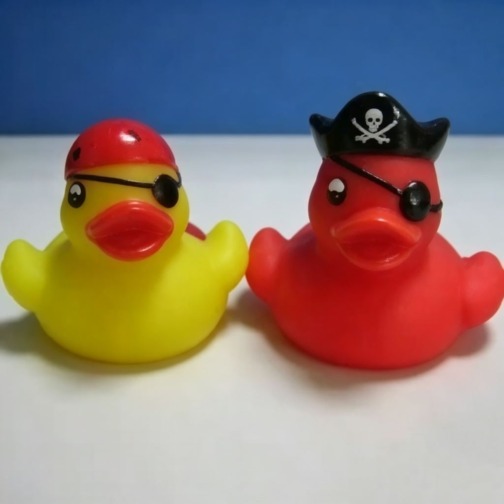 Glowing Bath Toy for Children Flashing Pirate Duck OEM wholesale baby bath toy manufacturer