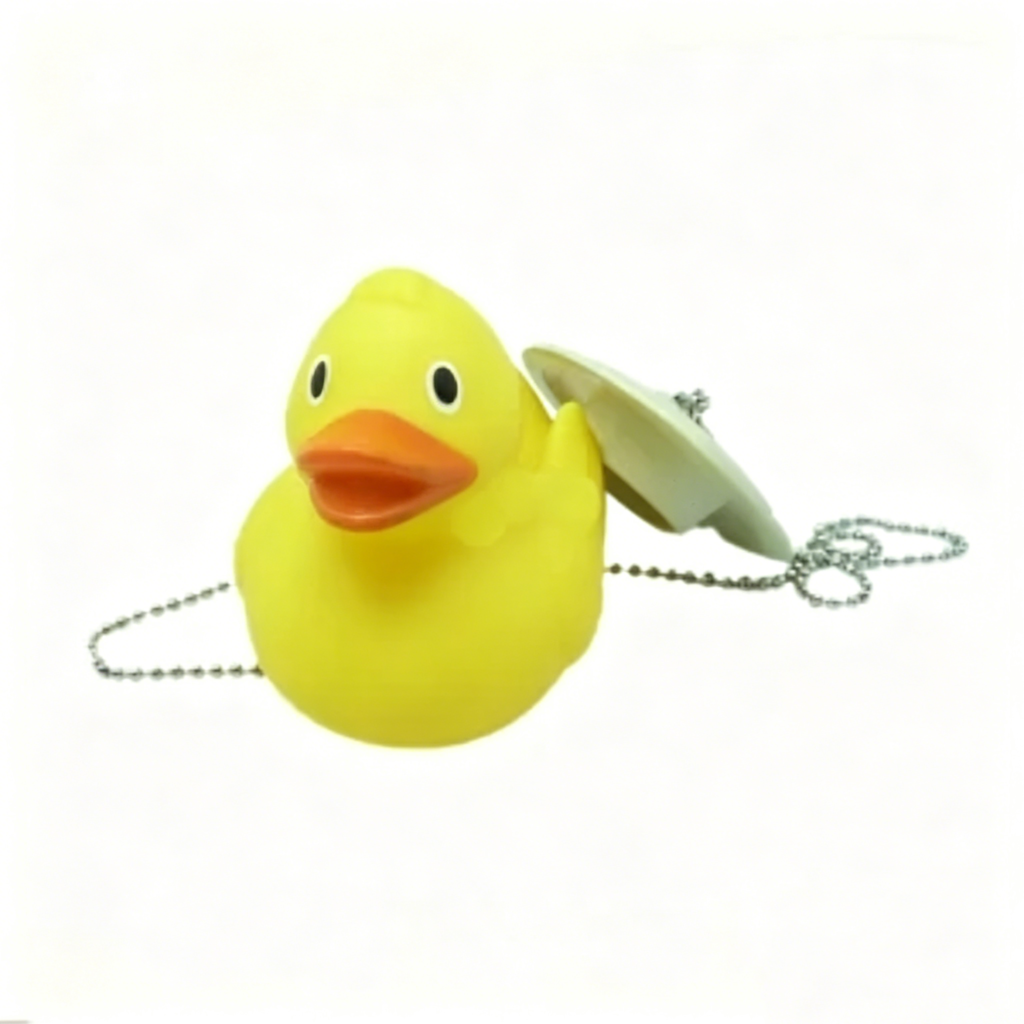 Bathtub Hole Plug Vinyl PVC Stopper with Metal Chain OEM wholesale bathroom accessories manufacturer