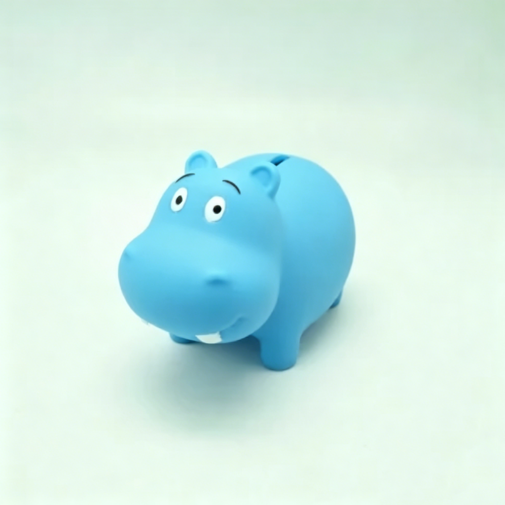Clear Plastic Money Bank Hippo Coin Bank Money Box OEM wholesale coin bank toy manufacturer