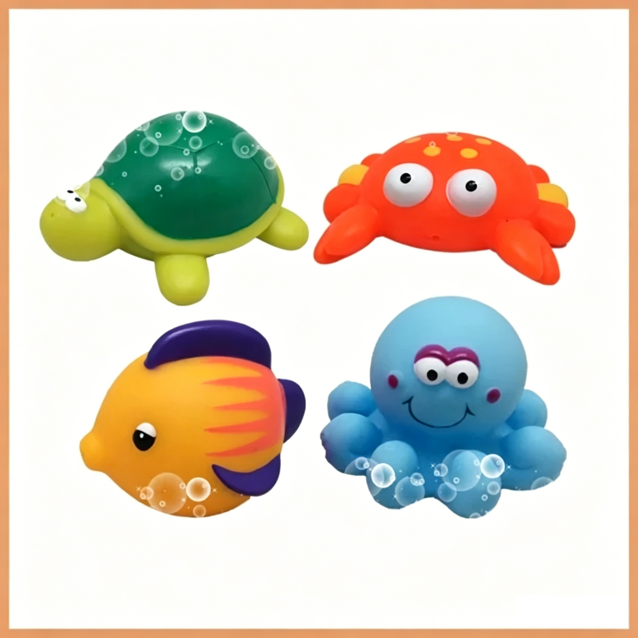 Ocean Bath Toys Sea Animal Set for Baby Bathtub | OEM Toys OEM wholesale baby bath toy manufacturer