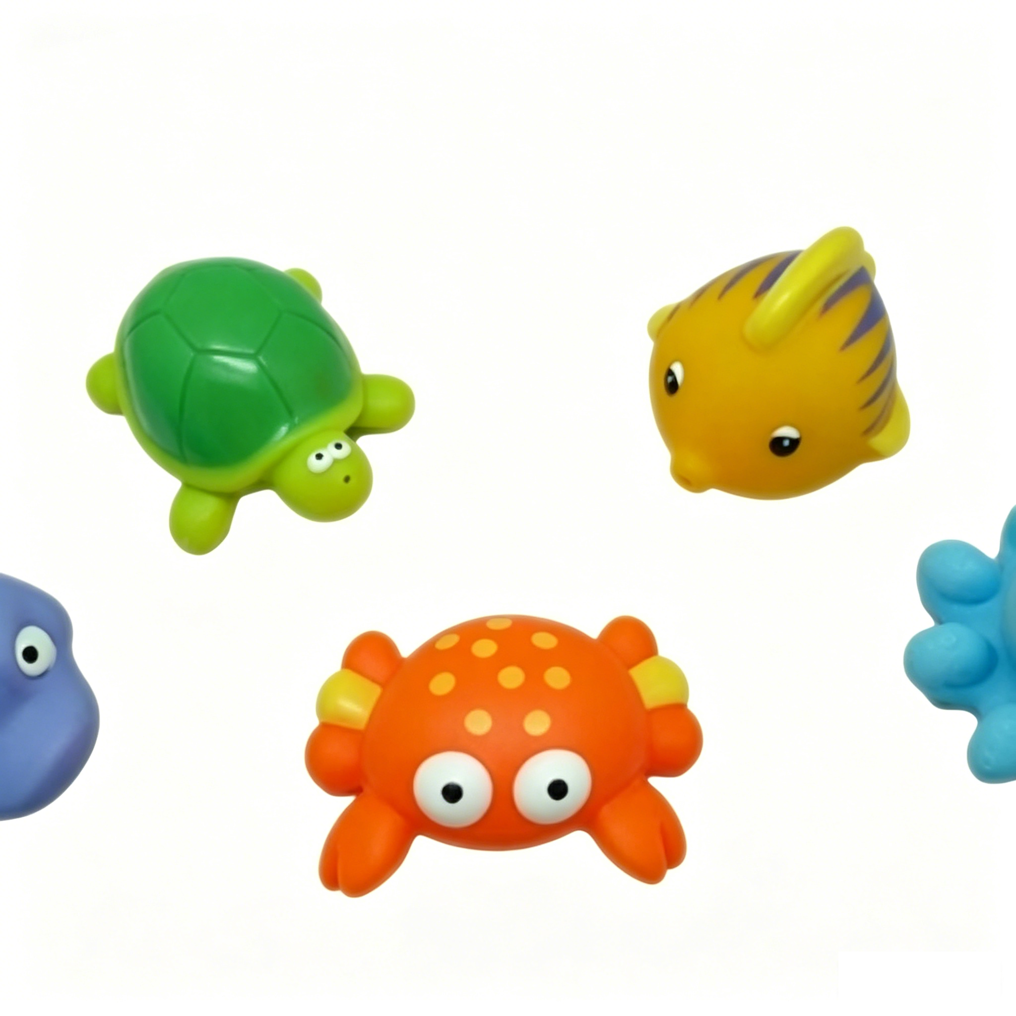 Custom Animal Bath Toys Soft Rubber Plastic Set | OEM wholesale baby bath toy manufacturer