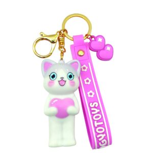 custom silicone keychains soft vinyl bag pendant wholesale OEM
