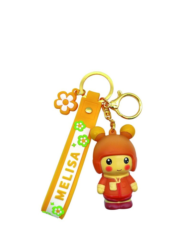 cute keychain for keys soft PVC wholesale OEM