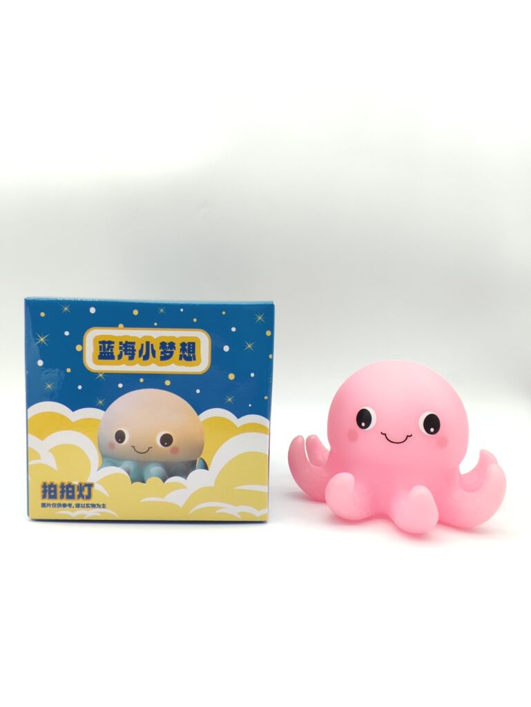 Night Light For Nursery Pink Octopus Silicone Night Light Wholesale OEM main image - night light for nursery OEM factory (YOTOYS)