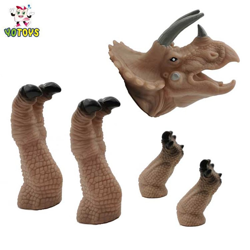Dinosaur Finger Puppets Set — Custom Vinyl Dinosaur Puppet Wholesale main image - dinosaur finger puppets OEM factory (YOTOYS)