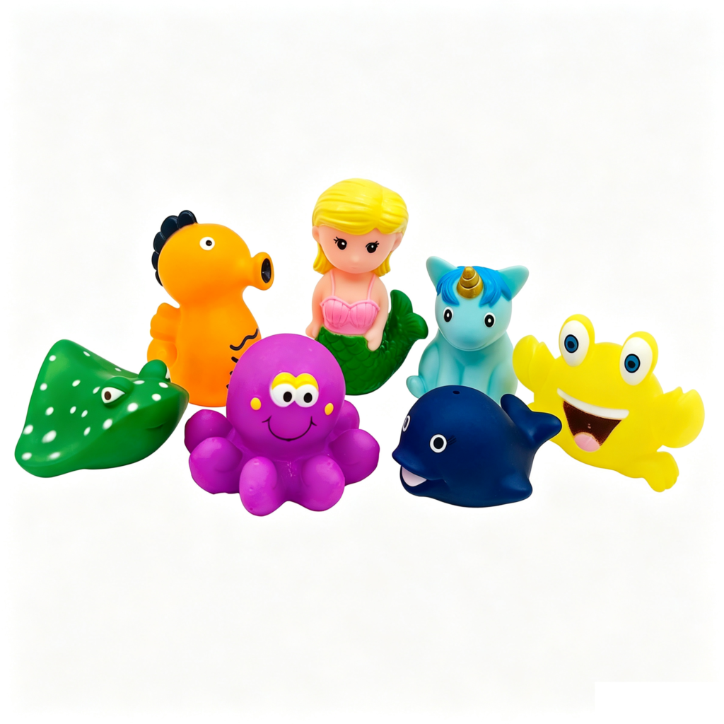 color changing animal toy mermaid design soft PVC bath water play toy for babies and toddlers - color changing animal toy OEM factory Main Image (YOTOYS)