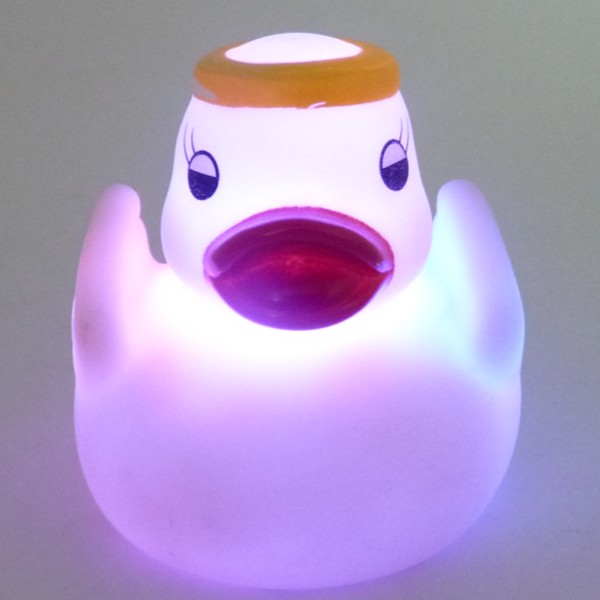 flashing light up bath toys for babies duck shape LED water activated soft PVC - flashing light up bath toys for babies OEM factory Main Image (YOTOYS)