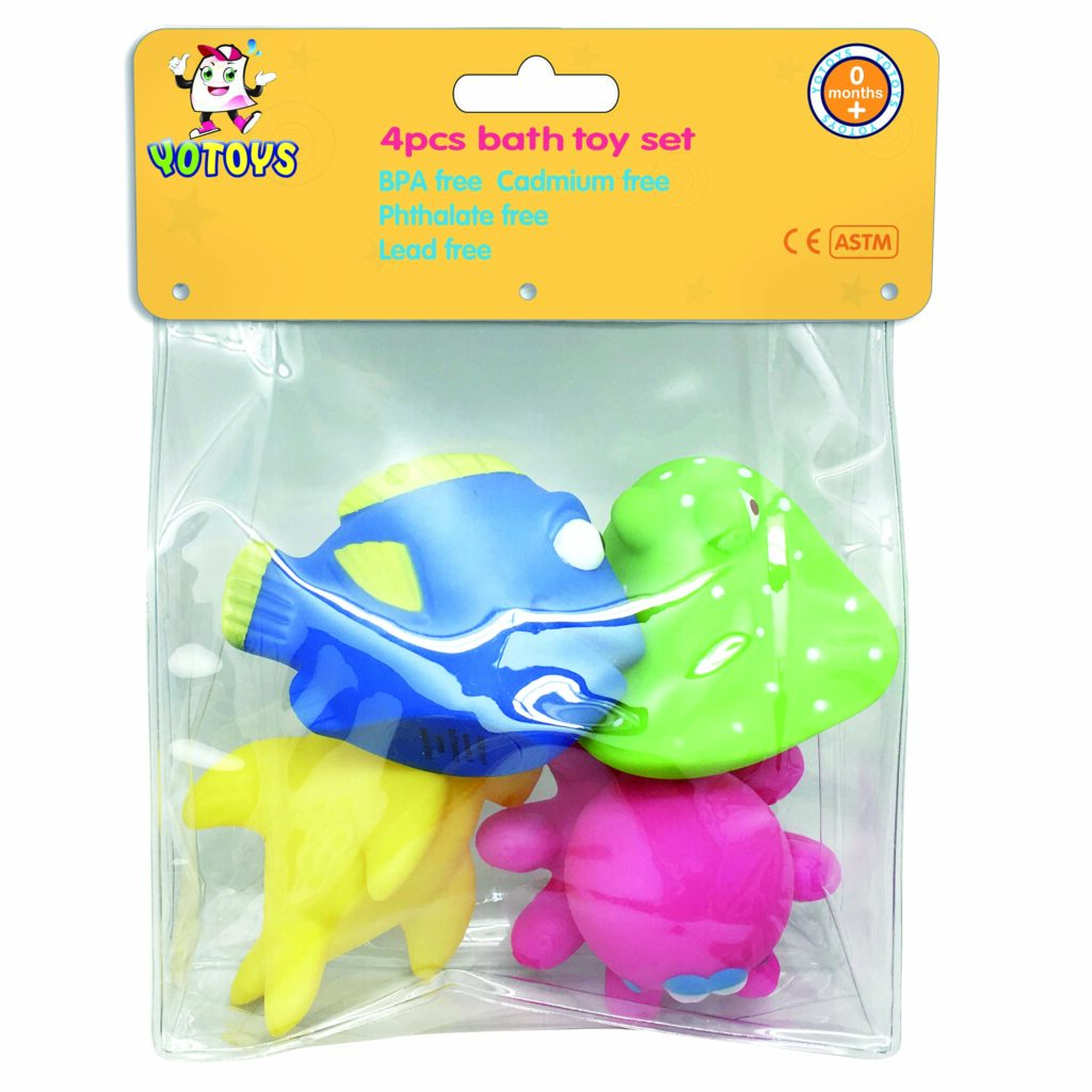 bath shower toys ocean animal bath toy set soft PVC squirting sea creatures for babies and toddlers - bath shower toys OEM factory Main Image (YOTOYS)